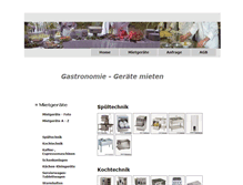 Tablet Screenshot of cateringtechnik.de